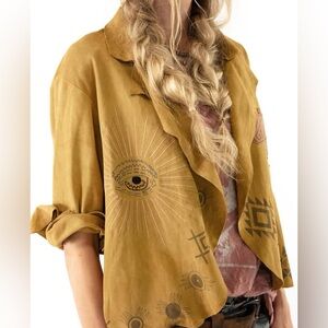 Magnolia Pearl Rainwater Native Leather Jacket 563-Saddle